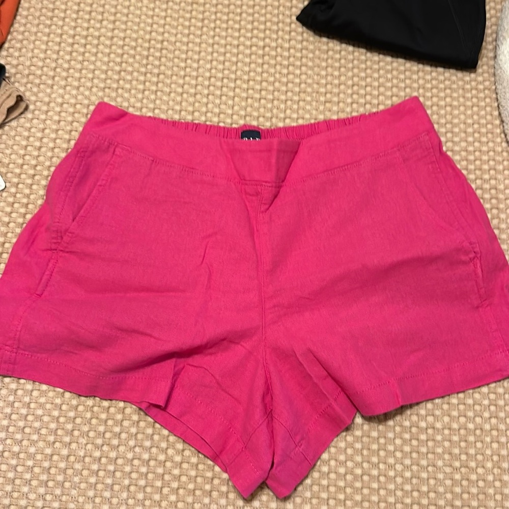 New Pink Gap Linen Shorts size Large